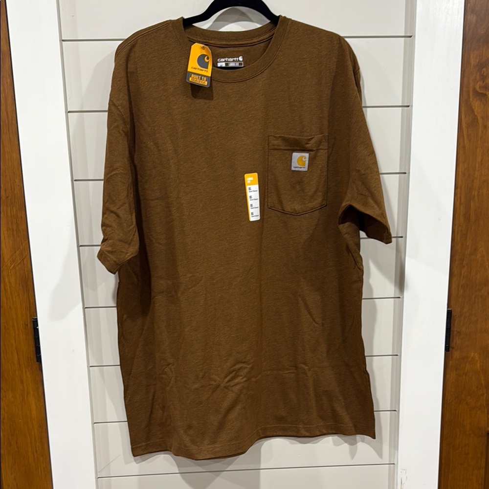 Carhartt Brown Short Sleeve Tee Relaxed Fit - Picture 3 of 5